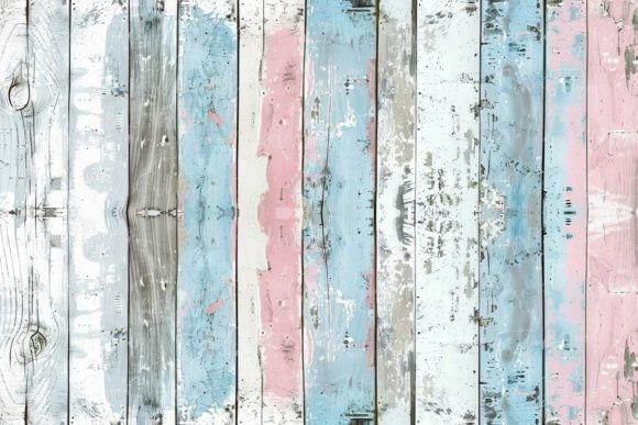 Download Vintage Wooden Planks in Pastel Colors - Premium Bundle
