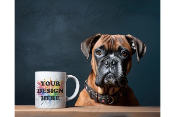 Download Boxer Dog Mug Mockup - Unusual Mockup - Unusual Collection