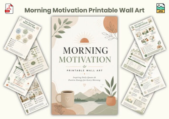 Download Morning Motivation Printable Wall Art - Printable wall Collection
